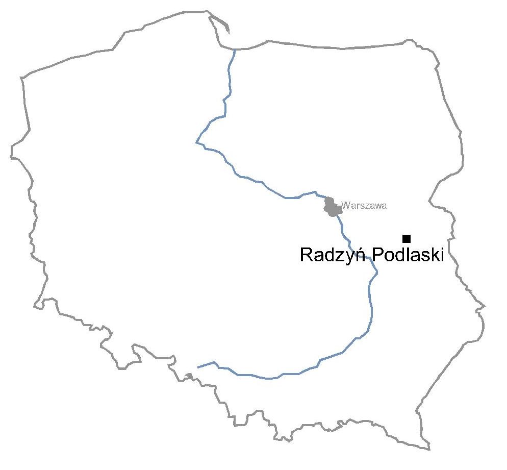 Pałac w Radzyniu Podlaskim - remont zabytku - mapa
